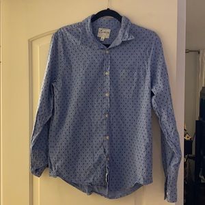 Lucky Brand light blue patterned button up